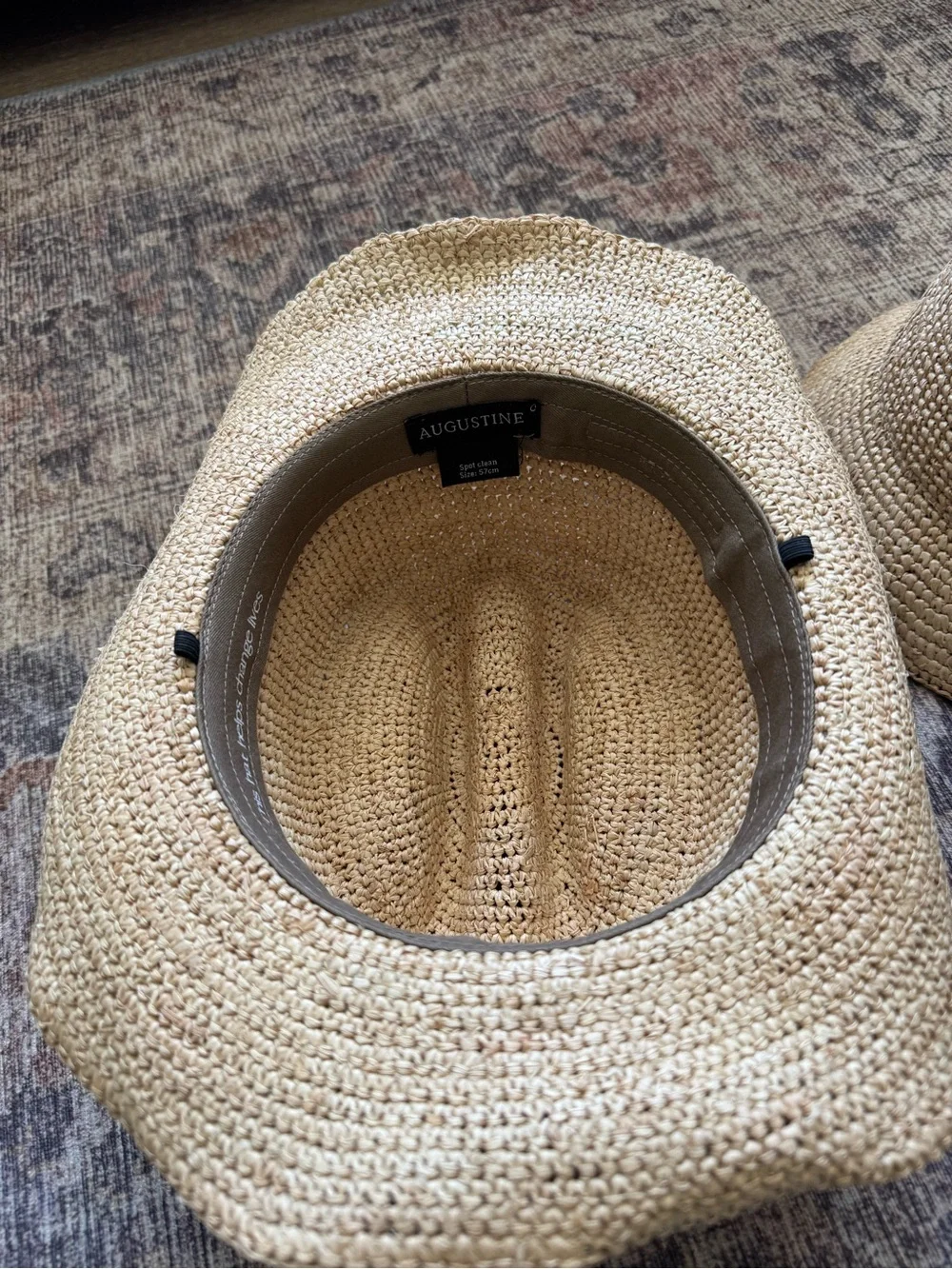 Augustine hat co women’s raffia Sun Hats (milly & isla)- Natural (set of 2)